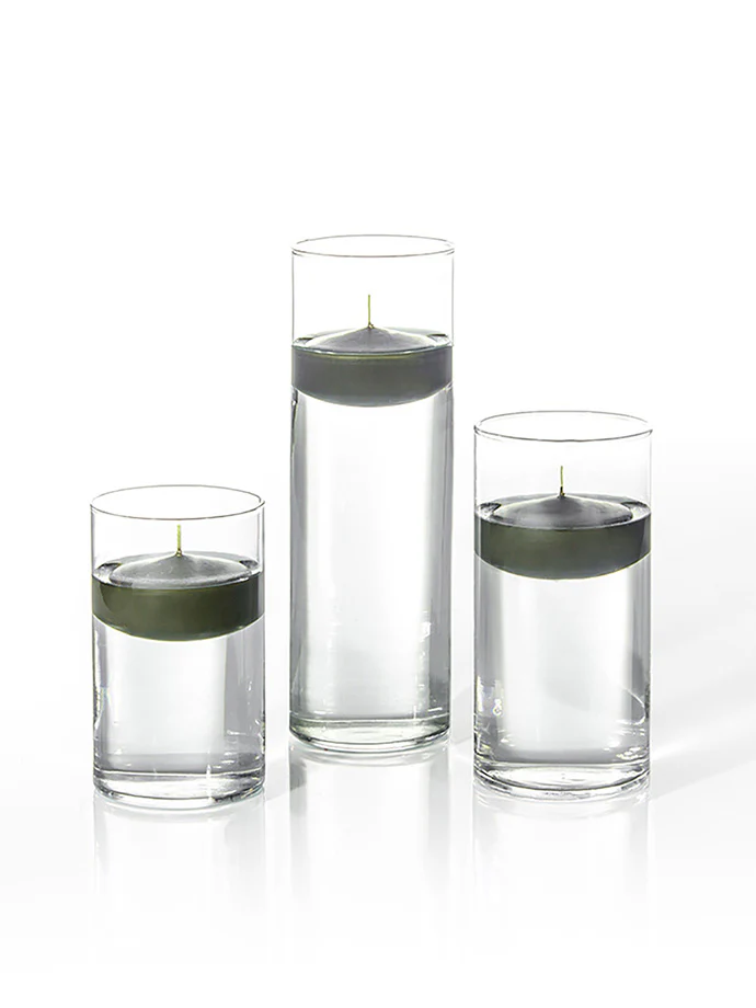18 Floating Candles and Cylinder Vases - Image 78