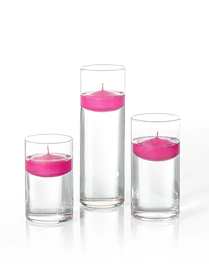 18 Floating Candles and Cylinder Vases - Image 81
