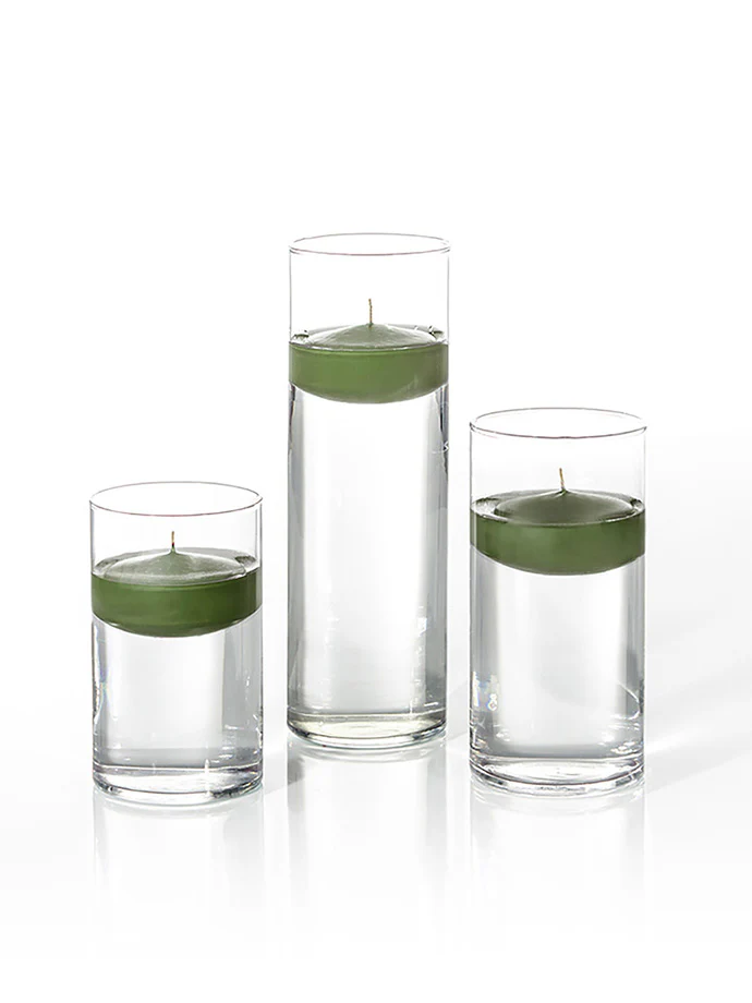 18 Floating Candles and Cylinder Vases - Image 82