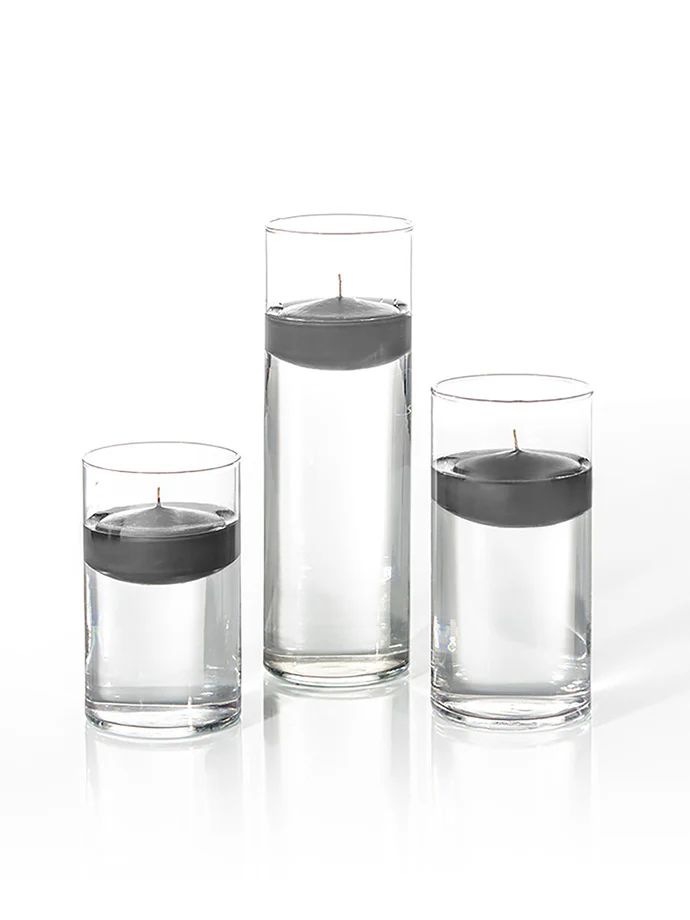 18 Floating Candles and Cylinder Vases - Image 83