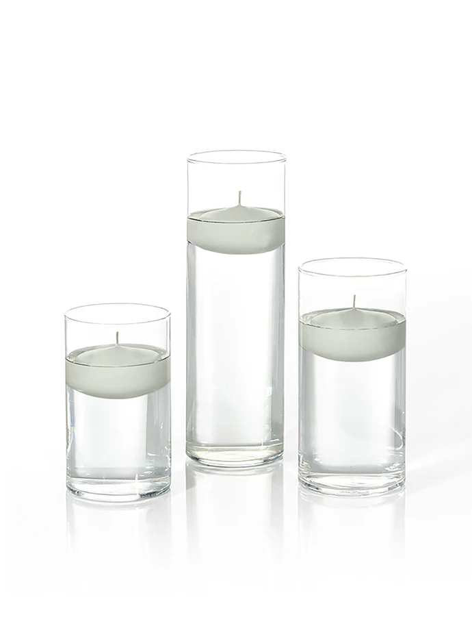18 Floating Candles and Cylinder Vases - Image 98
