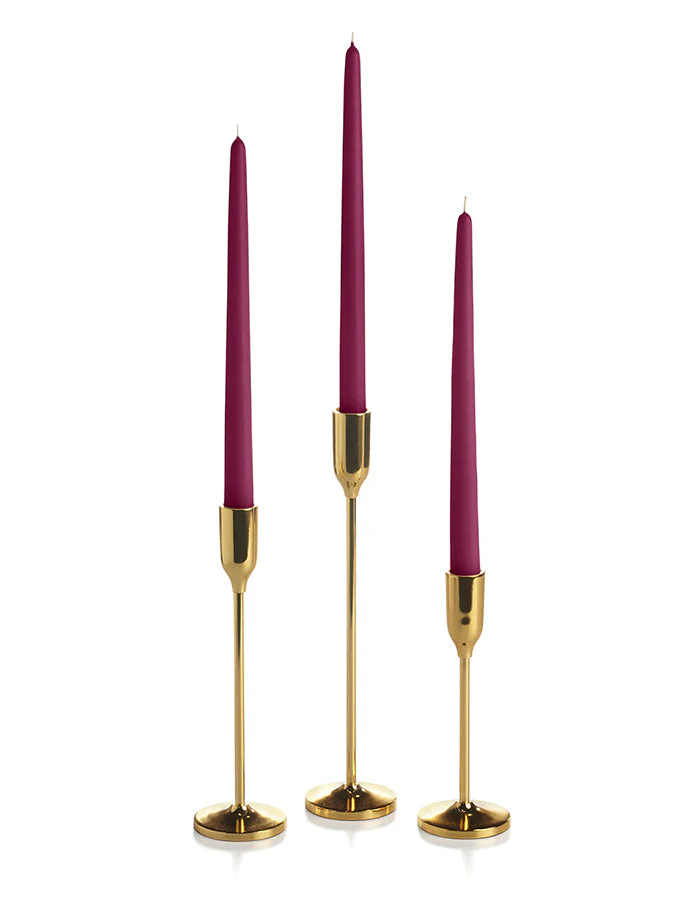36 Taper Candles and 36 Gold Virtu Candlesticks - Image 10