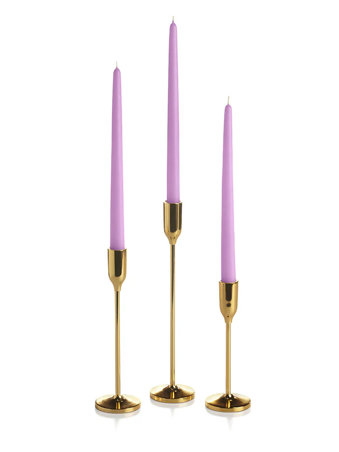 36 Taper Candles and 36 Gold Virtu Candlesticks - Image 19