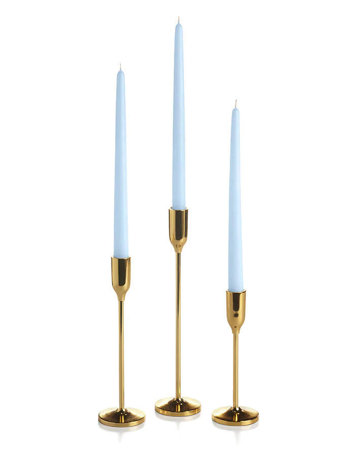 36 Taper Candles and 36 Gold Virtu Candlesticks - Image 4