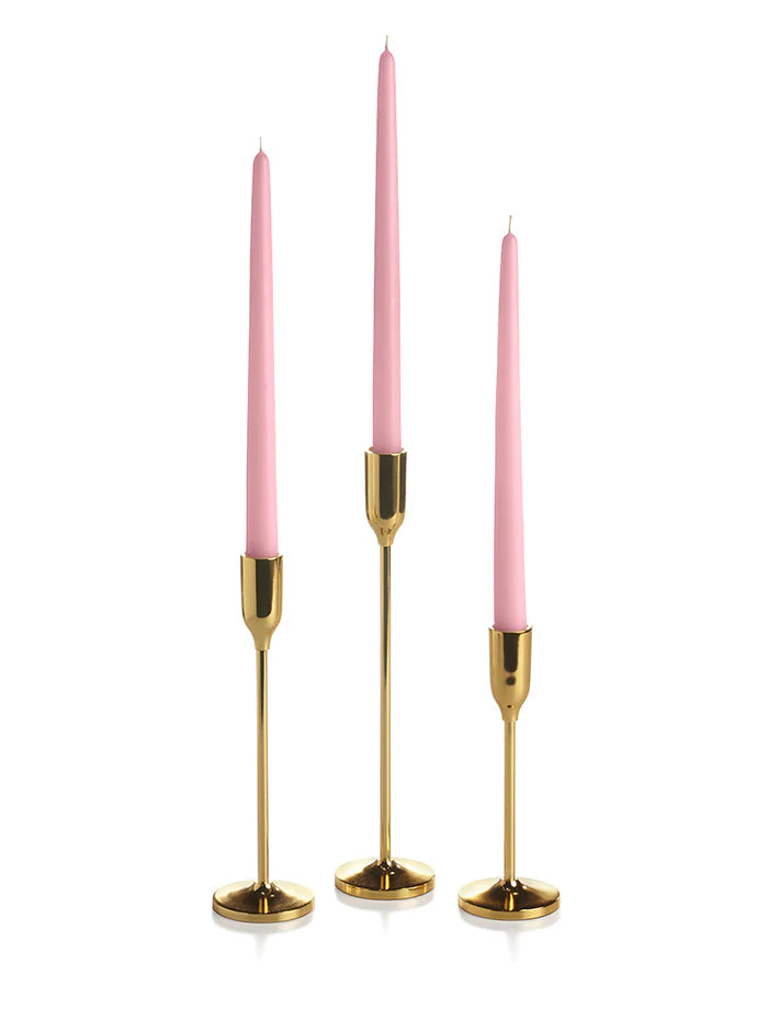 36 Taper Candles and 36 Gold Virtu Candlesticks - Image 7