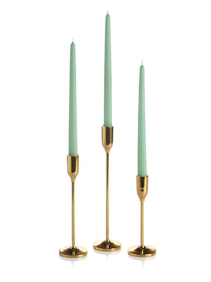 36 Taper Candles and 36 Gold Virtu Candlesticks - Image 8