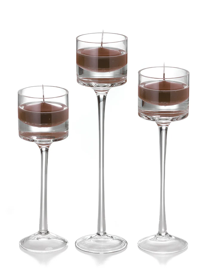 9 Floating Candles and 9 Monet Stem Holders - Image 33