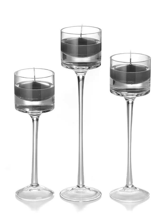 9 Floating Candles and 9 Monet Stem Holders - Image 36