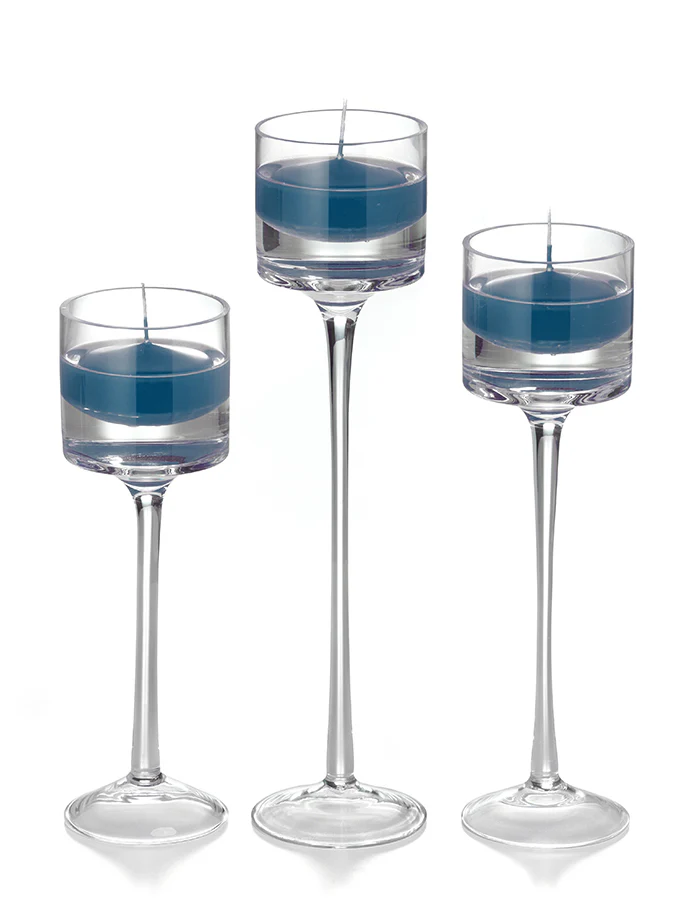 9 Floating Candles and 9 Monet Stem Holders - Image 37