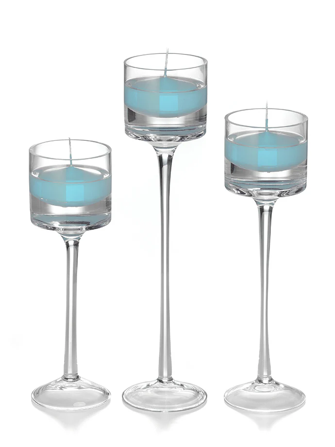 9 Floating Candles and 9 Monet Stem Holders - Image 42