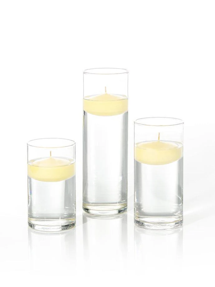 36 Floating Candles and Cylinder Vases - Image 14