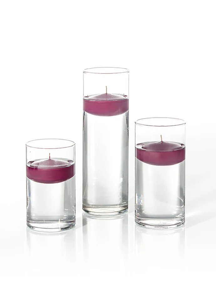 36 Floating Candles and Cylinder Vases - Image 56