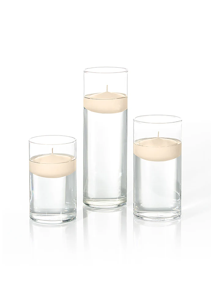 36 Floating Candles and Cylinder Vases - Image 94